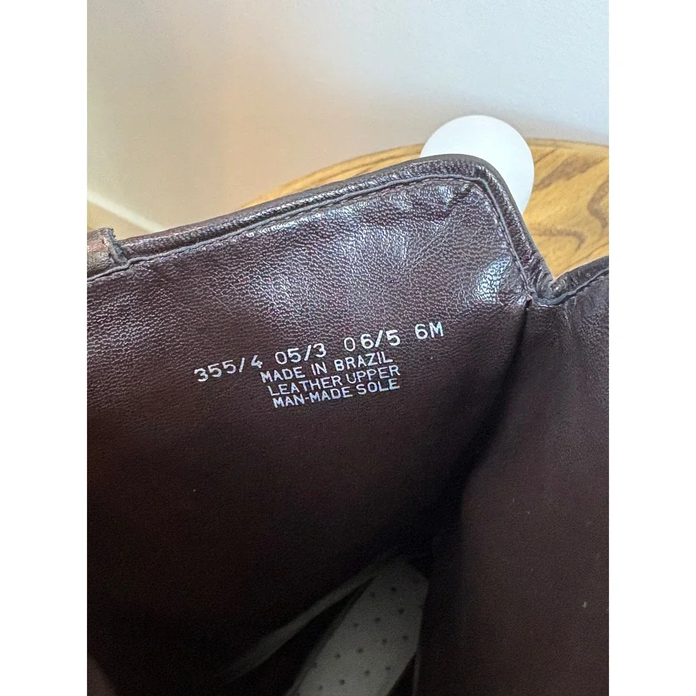 Franco Sarto Cowboy Boots Womens 8.5 Brown Leather Pointed Toe Western Chic - Picture 10 of 10